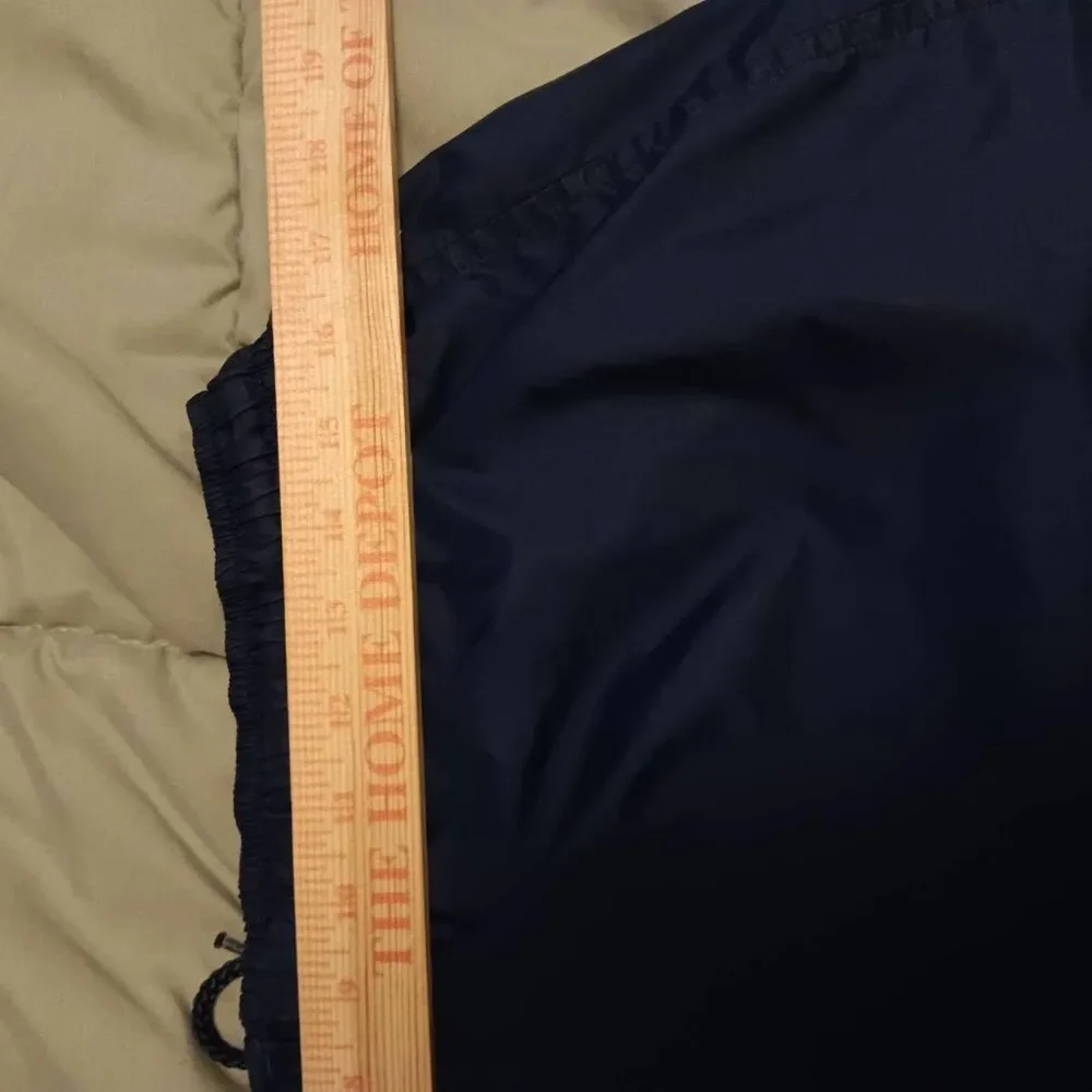 Adidas Mens Large Vintage Blue Windbreaker Track Pants 2004 Zipper Legs 3 stripe